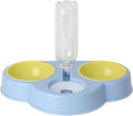 3 in 1 Dog Feeder Raised Cats Food Water Bowl Double Automatic Waterer No-Spill Double Pet Automatic Feeder Wet Food