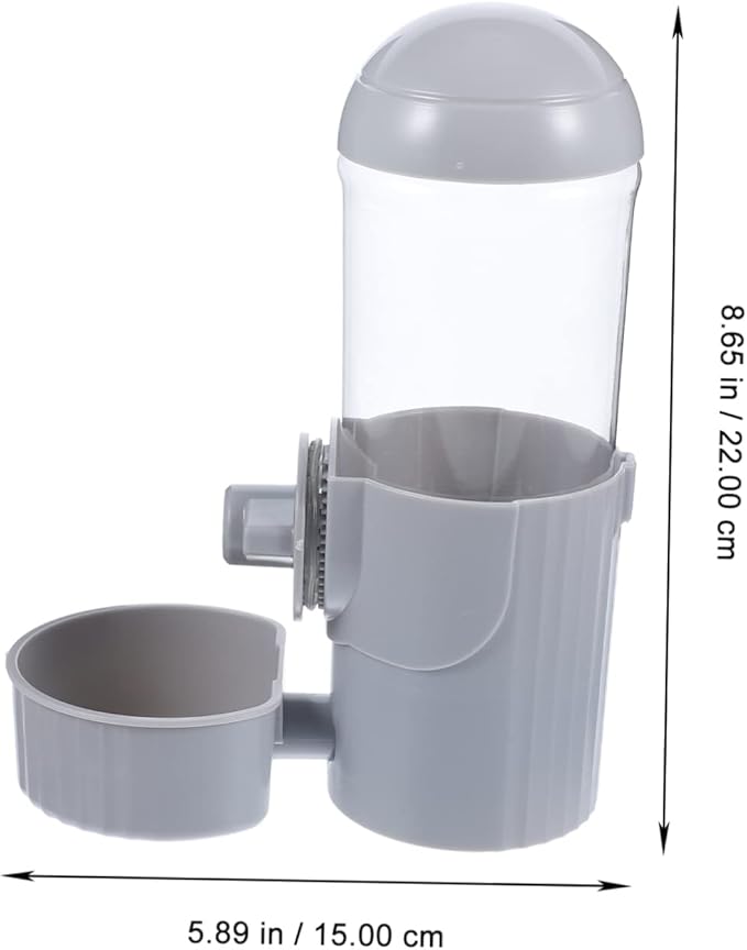 Kisangel Automatic Pet Water Dispenser for Dogs and Cats No-Leak Hanging Water Feeder Capacity Prevents Spills for Pet Cages and Travel