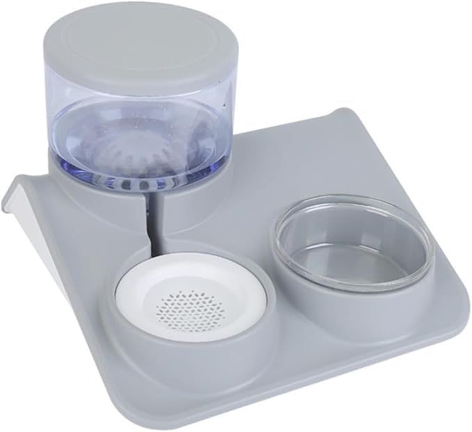 1Pc Dual Use Pet Bowl Practical Pet Food and Water Feeder Automatic Water Refill Design Smooth Surface for Easy Cleaning Unique Non Tip and Cats