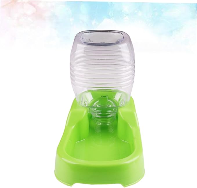 2pcs Creative Pet Water Feeder Bowl for Dogs and Puppies Green Unique Design Prevents Spills Safe and Convenient Automatic Water Dispenser for Shop