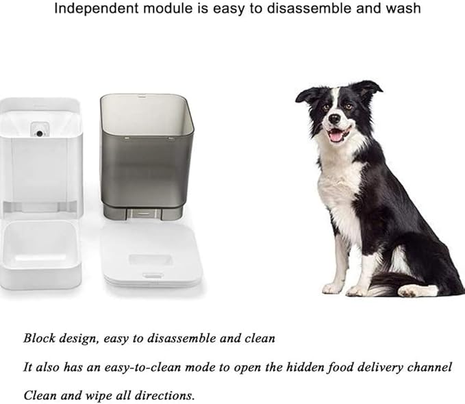 Automatic Cat Feeder,6.5L Dog and Cat Food Dispenser for Small & Medium Pets,Smartfeeder, Portion Control, Programmable Timer,Touch Screen Up to 1-5 Meals A Day