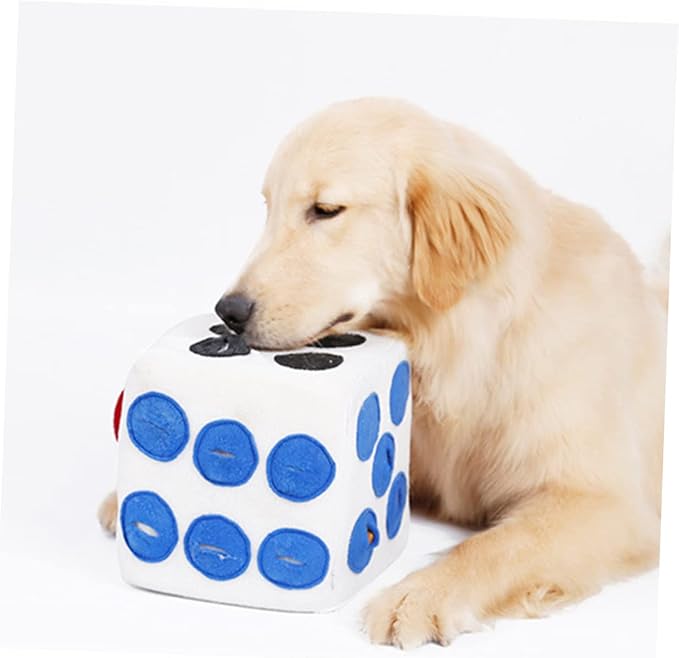 Toyvian Dog Plush Dice for Dogs Sniffing Training Plush Durable Pet for Interactive Play and Chewing