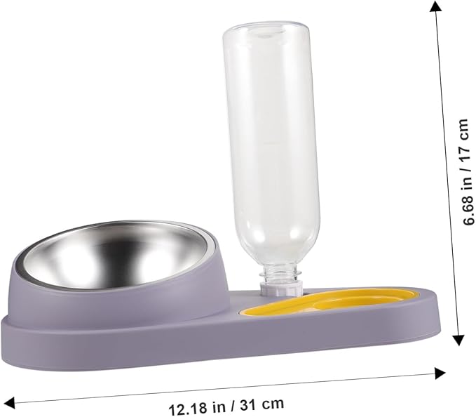 Automatic Pet Feeder Dog Water Dispenser No Spill Bowl Cat Food and Water Bowl