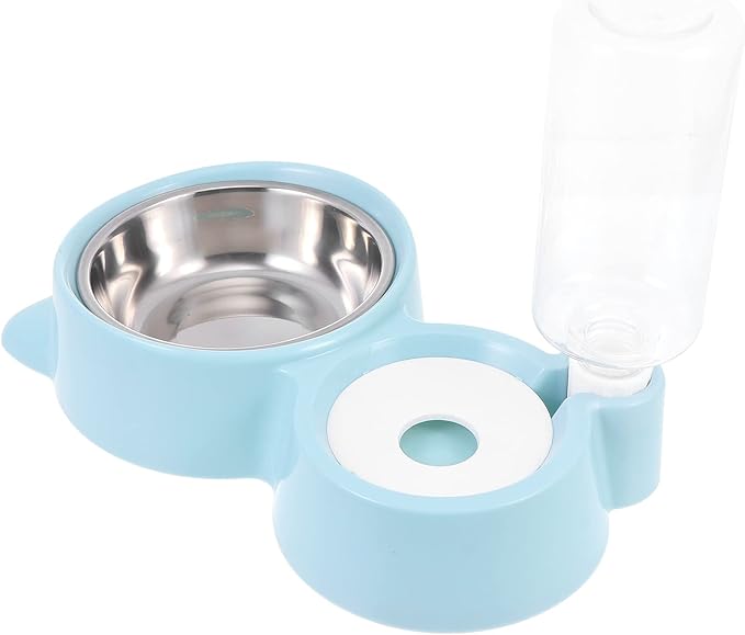 1pc Pet Drinking Bowl Automatic Feeder for Dogs Cats Dual-use Design Easy to Non-Tipping Compact for Water Food