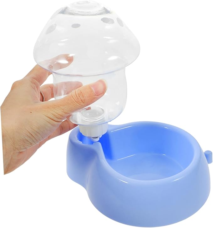 Automatic Cat Water Dispenser Mushroom Shape Gravity Pet Feeder for Dogs and Cats and Bite-Resistant Capacity Indoor Use Convenient Auto Waterer for Pets