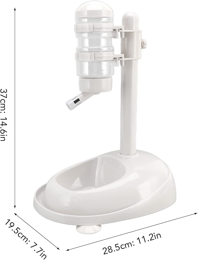 AYNEFY Large Capacity Gravity Waterer Pet Bowl Water Dispenser Large Capacity Gravity Waterer Automatic Prevent Slip Detachable Feeder Adjustable Dog Standing for Puppy Cat Dog Supplies