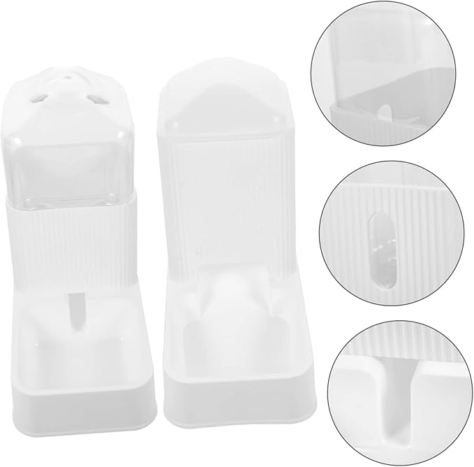 HANABASS 1set Automatic Dog Feeder Water Dispenser Food Water Bowls Easy to Pet Accessory for Home Use Smooth Design