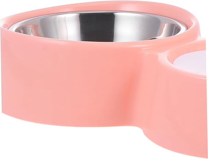 HANABASS 1pc Cat Ear Pet Bowl Dual-use Food and Water Feeder Automatic Refill Easy to Compact Design for Cats and Dogs