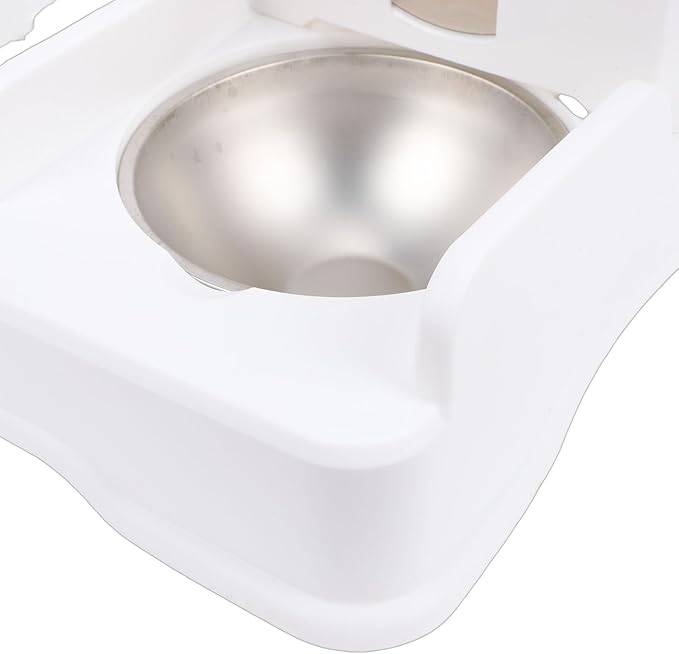 Automatic Cat Dog Feeder with Large Bowl & Water Dispenser Set - 6L Food & 2L Water Capacity, Programmable Timer, Voice Recording, Dual Power Supply for Cats and Dogs Pet Care (White)
