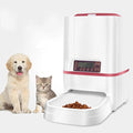 feeders Pet Intelligent Automatic Feeder Cat Dog Timer is Not Quantitative Feeder 6 Liters Bulk Food Card Dual Power Escort