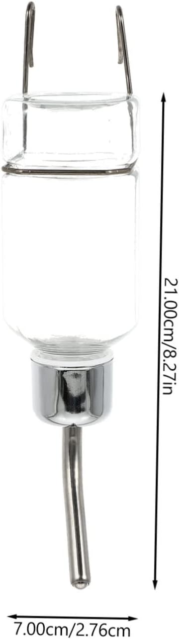 Kisangel 2pcs Pet Water Dispenser Hanging Automatic Drinking Bottle for Cats Puppies and Dogs Convenient Feeder Easy to Attach Cages
