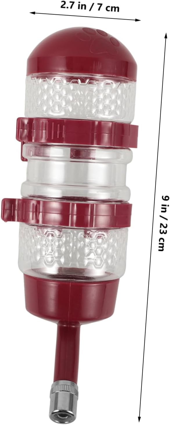 POPETPOP 2pcs Dog Water Dispenser Automatic Pet Water Bottle for Cats and Dogs Hanging Flowing System Easy to Install and Clean Prevents Pet Hair from Getting Wet Large