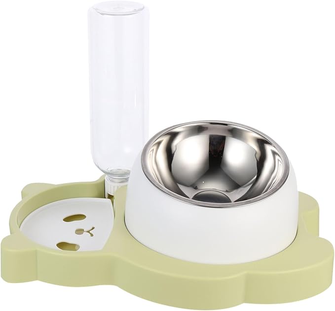 Milisten Pet Automatic Water Feeder Neck Protection Multi-Function Cat Food Bowl for Dogs and Easy to Use Pet Supply