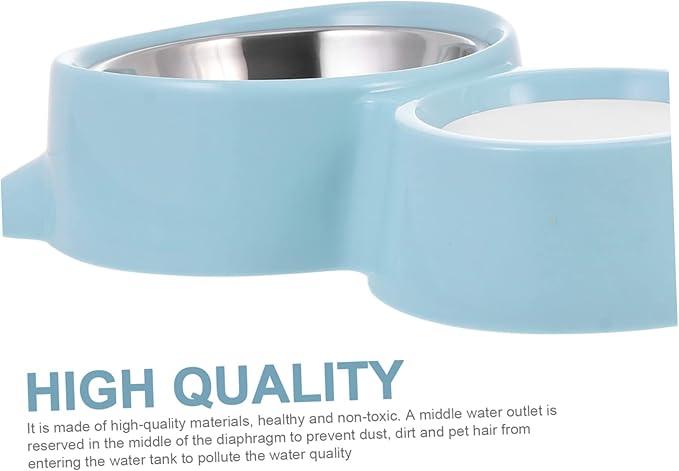 SUPVOX 1pc Pet Drinking Bowl Detachable Design Stainless Steel Pet Feeder for Cats and Dogs Easy to Lightweight and Portable Tip Water Container