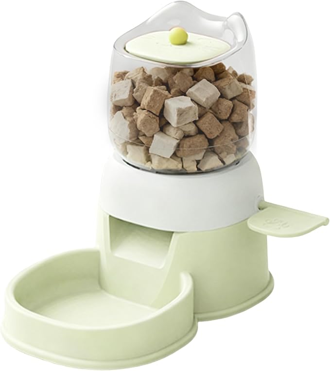 Portable Pet Feeding Dispenser - Versatile Cat Feeding Dispenser, 2L Pets Food Bowl for Outdoor, Press Top Smart Feeder, Pets Feeder, Dog Food Holder for Home Cage Daily Use