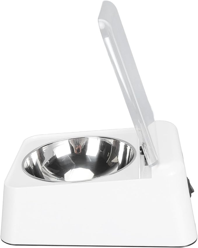 Intelligent Automatic Cat Feeder with Infrared Sensor, Removable Bowl and Tery Powered Opening Lid for Dogs - Keep Your Pets Fed Automatically