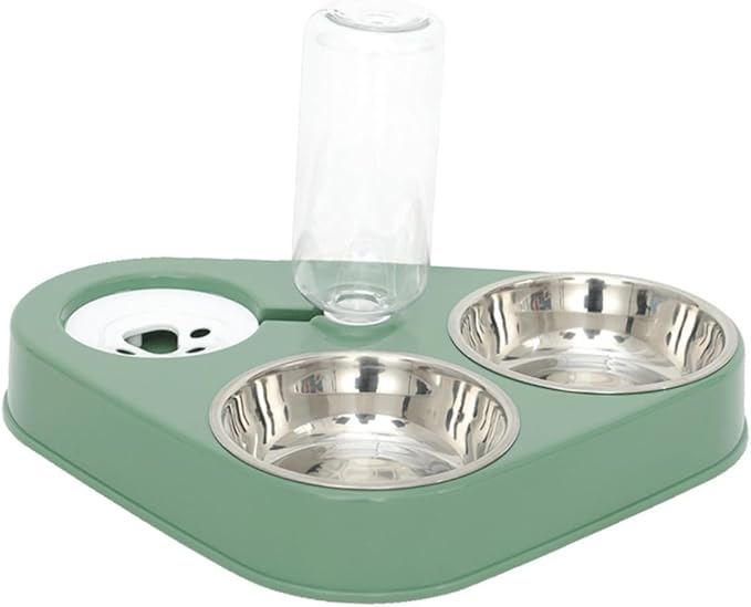 NOLITOY Automatic Pet Water Dispenser Stainless Steel Food Bowls Capacity Cat Water Bowl for Dogs and Cats Non-Leak Design Healthy Feeding
