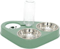 NOLITOY Automatic Pet Water Dispenser Stainless Steel Food Bowls Capacity Cat Water Bowl for Dogs and Cats Non-Leak Design Healthy Feeding