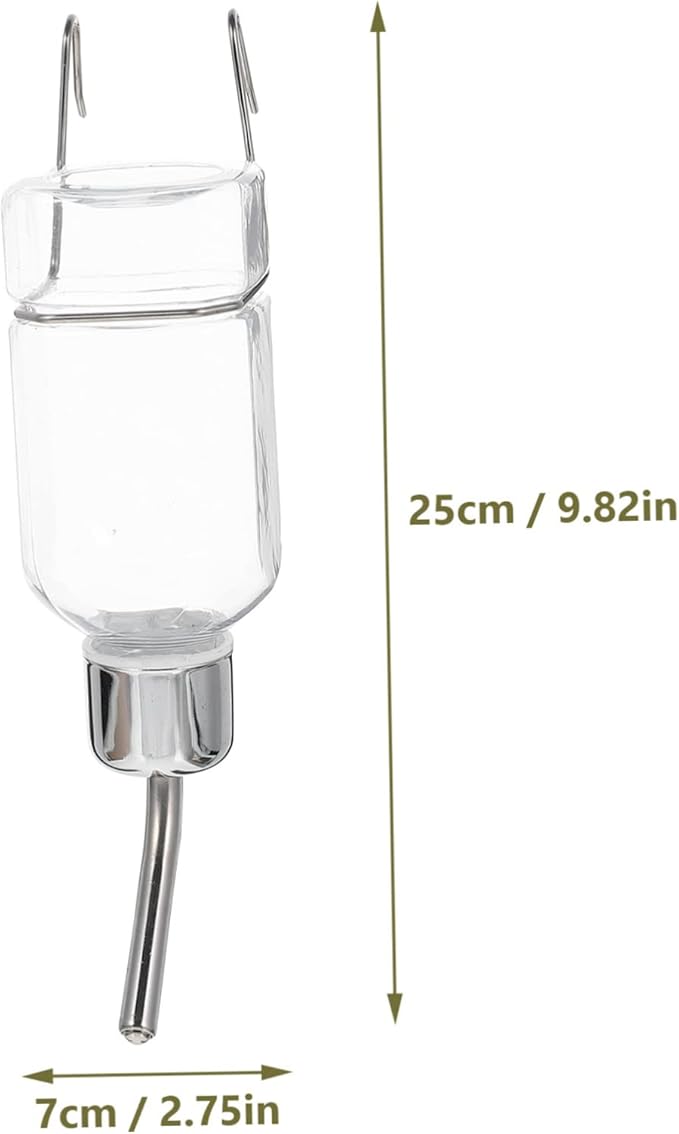 SUPVOX 3pcs Rabbit Cat Auto Water Feeder Insulated Dog Water Bottle Portable Hanging Dispenser Pet Feeder