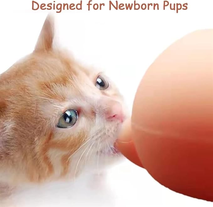 NANZU Silicone Puppy Pet Milk Feeder, Kitten Supplies, 4 Nipples Feeding Station for Puppies/Doggie/Cats/Dog Small Size Animals, 200ml