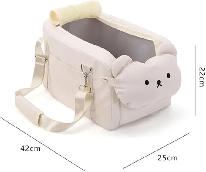 Dog Car Seat Dog Booster Car Seat Cat Carrier Bag Cat Bed for Small Dogs Cats Pet Car Seat with Pad and Straps for Dogs Cats