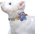 Custom Flower Dog Collar Nylon Floral Printed Pet Dog Collars Personalized Puppy Collar for Small Medium Large Dogs Cat Pitbull 152 Red S