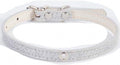 Lakke Bling Sequin Puppy Dog Collar Cat Necklaces Supplies Solid Nylon Durable Walking Running Necklaces Silver S