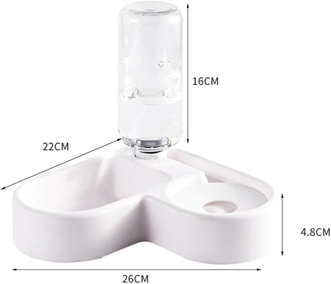 Automatic Drinking Love Pet Bowl Moisture-Proof Basin Dual-use Multi-Functional and Feeding