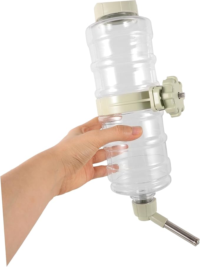 Automatic Pet Water Dispenser Overflow Dog Water Bottle Feeder for Rabbits and Puppies Hanging Design Leak Convenient and Safe Pet Cage Accessory