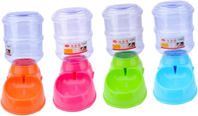 Pet Food Bowl Water Fountain Automatic Cat Feeder Stand Dogs Large Bowl Stand