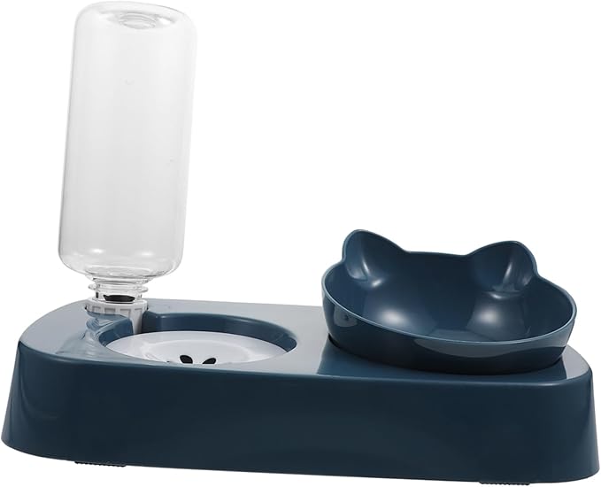 Stable PET Water Bowl and Feeder Spill Cat and Dog Drinking Dispenser Sturdy Non-Slip Design for Indoor Use Automatic Watering Bowl