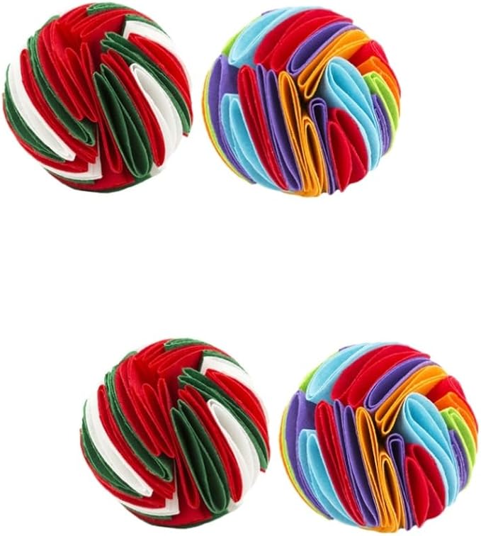 FRCOLOR 4pcs Pet Sniff Chewing Toy for Dogs Encourages Natural Foraging Skills Felt Material for Interactive Play and Reducing Boredom