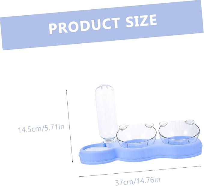 Detachable Pet Feeder with Non Slip Base Double Design Dog and Cat Bowl for Food and Water Sturdy and Use