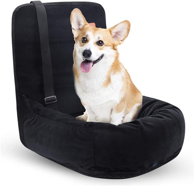 Dog Car Seat Pet Car Booster Bucket Seat Pet Travel Safety Car Seat Dog Bed for Car with Removable Cover&Safety Leash for Small and Medium Pets Cat,C