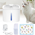 Pet Water Dispenser, LED Light Display 3L Large Capacity Intelligent Automatic 24-Hour circulating Filter pet Water Basin, Silent Design, Suitable for Cats and Dogs Drinking Water