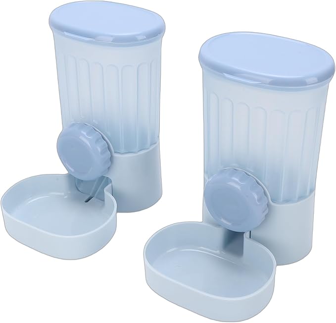 Hanging Pet Feeder and Water Dispenser, Automatic Cage Mounted Food Waterer Set with Detachable Design for Large Cats Dogs