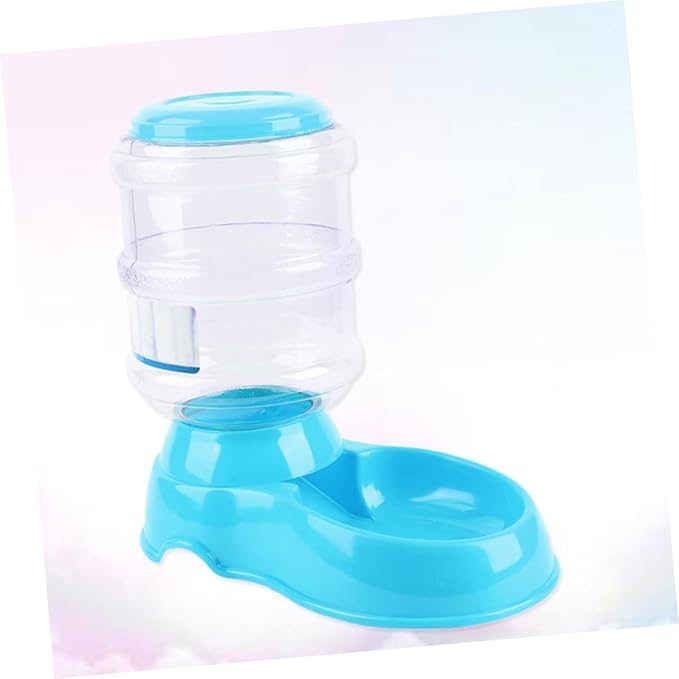 BESPORTBLE Automatic Pet Feeder and Water Dispenser Capacity for Dogs Cats and Puppies Non-Slip Base Odorless Material Blue