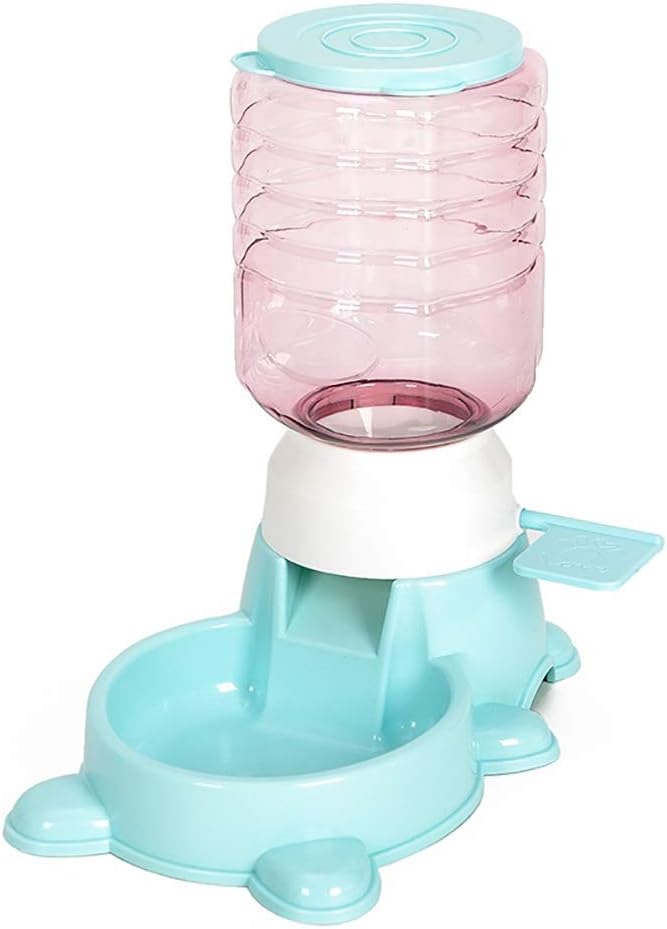 Plastic SemiClear Dog Automatic Feeding Device by Pet SelfPressing Dog Food Cat Food PedalType Feeding Machine Blue