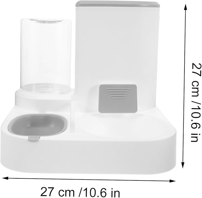 Automatic Pet Water Feeder and Food Dispenser Large Capacity Dry and Wet Separation Design for Cats and Dogs Easy to Clean Sturdy Construction Convenient Saving