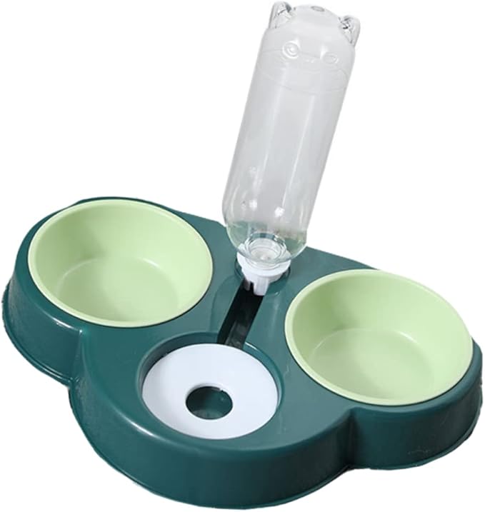 Automatic Multi-Function Pet Feeder for Dogs and Cats Detachable Water and Food Bowl Non- Base for Busy Pet Owners Design