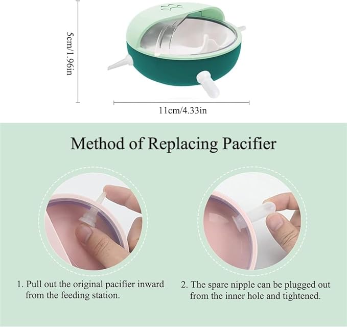 NANZU 180ML Silicone Puppy Pacifiers Pet Milk Feeder Feeding Bowl for New Born Pet, Puppies, Kitten, Cats, Dog, Rabbits