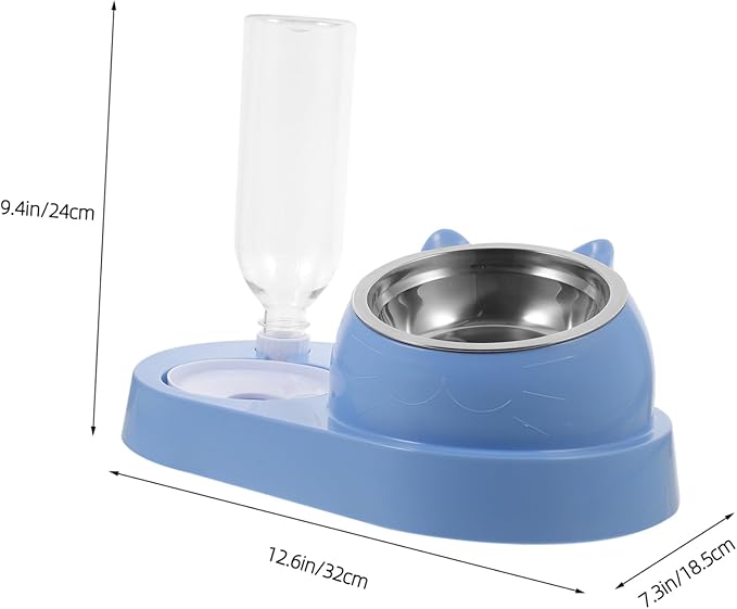 Sturdy Pet Bowls Automatic Water Dish Detachable for Dogs and Cats Home Feeding Station