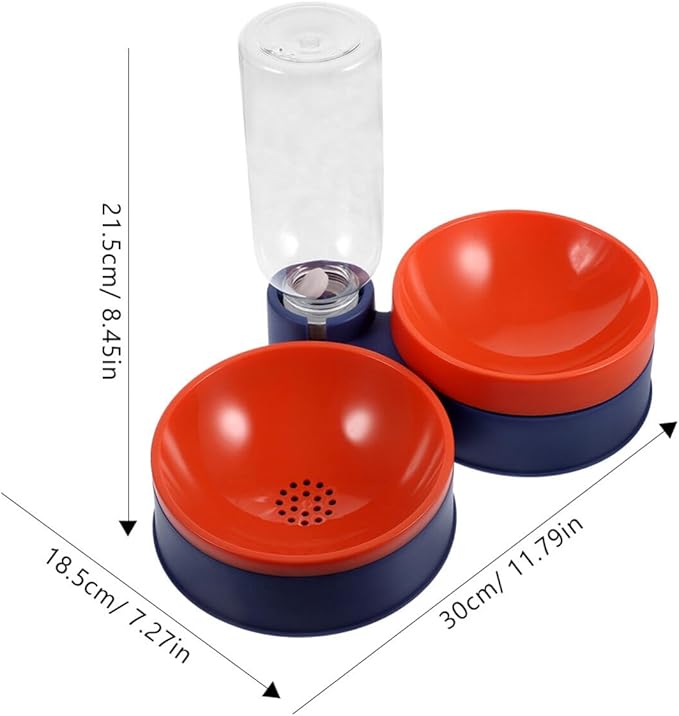 Automatic Cat Dog Feeder Water Bowl Dry Wet Food Dispenser Compact Design Deep for Pets Easy to Use No Constant Refilling Needed