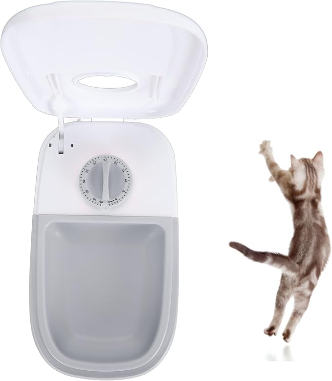 Intelligent Automatic Pet Feeder Multifunction Detachable for Cats and Dogs (Gray)
