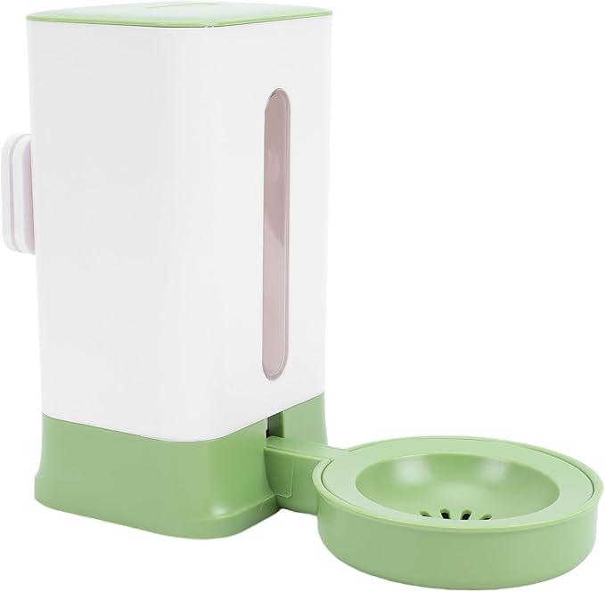 Pssopp Hanging Cage Automatic Pet Waterer, 1.5L Cage Water Bottle Pet Water Container for Dogs Cats Bunny Indoor (Green)