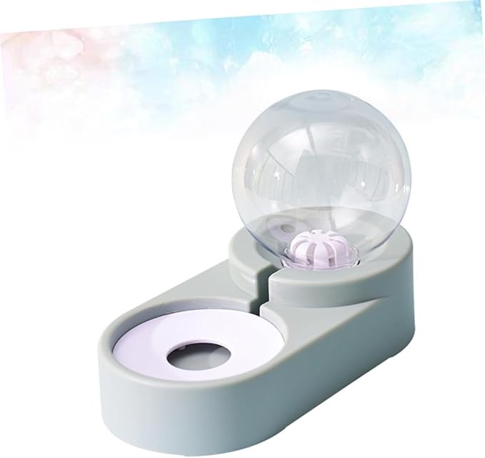 BESPORTBLE Creative Pet Automatic Water Feeder Double Bowl Non-Stainless Steel Pet Water Dispenser Unique Design
