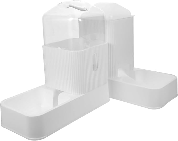 Kisangel 1set Automatic Pet Feeder and Water Dispenser for Dogs and Cats Non- Base Convenient High-Grade Food and Water Bowl for Stress Feeding and Hydration