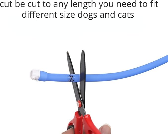 LED Dog and Cat Collar, USB Rechargeable Glowing Pet Collar, Cuttable Dog Necklace Safety Light for Dogs and Cats - Available in 7 Colors (White)