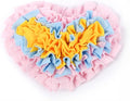 Heart-Shaped Rose Snuffle Mat for Dogs and Cats, Washable Pet Nose Work Mat, Interactive Feeding Mat to Relieve Boredom and Stress (V5)