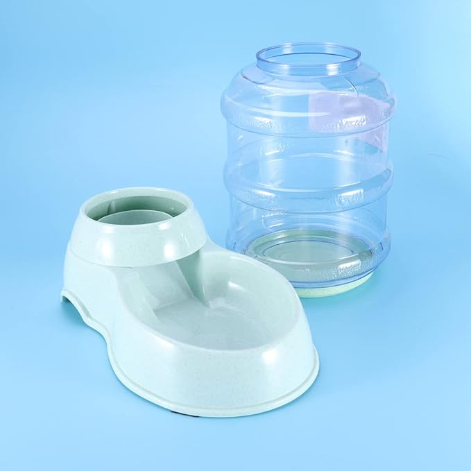 ibasenice 3.8L Automatic PET Food Dispenser Non-Slip Base Dog and Cat Feeder Bowl for Water and Food Plastic PET Supplies